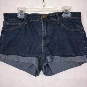 Forever 21 Cuffed Denim Jean Shorts Sz 26